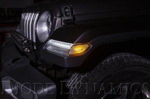 Jeep JL Wrangler Side Marker Light Assembly - Diode Dynamics - LED Sidemarkers - Amber - `18-`21